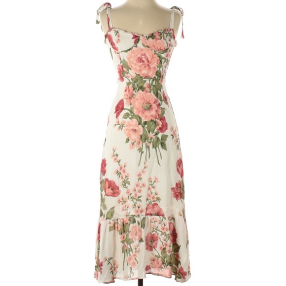 REFORMATION Nikita Etienne Floral Dress 0 - Picture 5 of 7